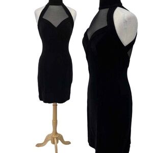 Vintage Tadashi black above the knee dress M